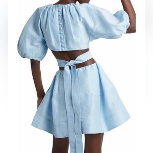 Aje Psychedelia Cut-Out Mini Dress